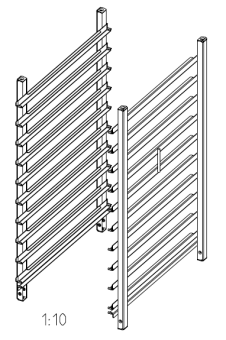 Навесная рама 10-1-1 Флот 10 уровней RATIONAL 60.11.573
